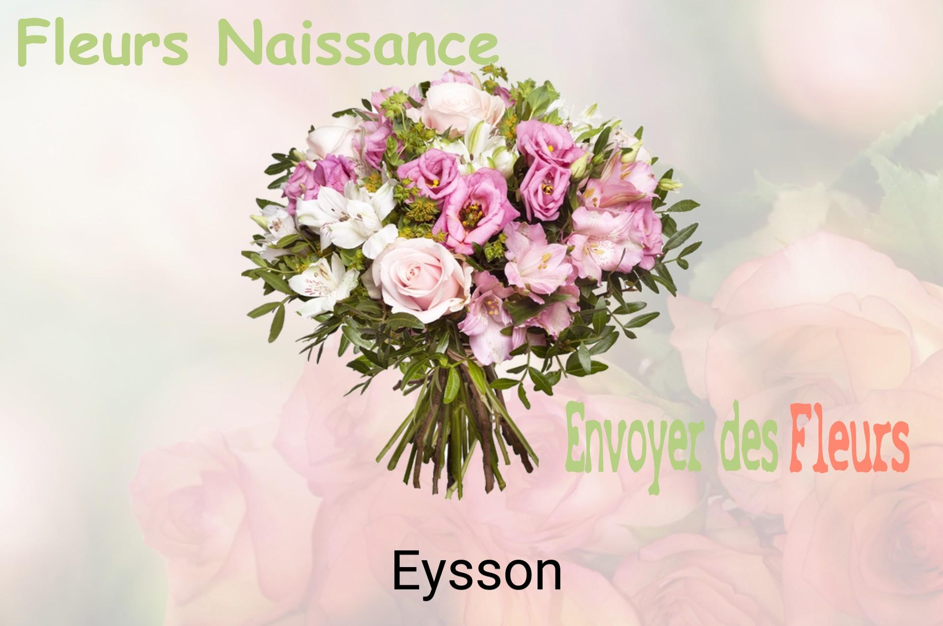 Bouquet de fleurs de naissance livré à Eysson